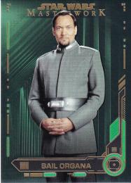 2019 Topps Star Wars Masterwork  Bail Organa Base Green パラレル版 89/99