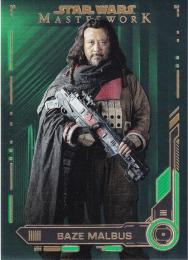 2019 Topps Star Wars Masterwork  Baze Malbus Base Green パラレル版 21/99
