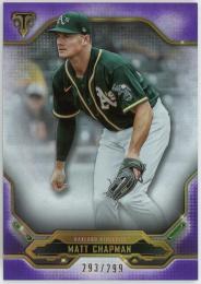 2020 Topps Triple Threads Amethyst #65 Matt Chapman 293/299