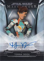 2019 Topps Star Wars Masterwork  Myrna Velasco as Torra Doza Autographs Rainbow Foil パラレル版 42/50