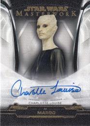2019 Topps Star Wars Masterwork  Charlotte Louise as Margo Autographs Canvas パラレル版 12/25