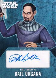 2016 Topps Star Wars Evolution  Bail Organa Autographs