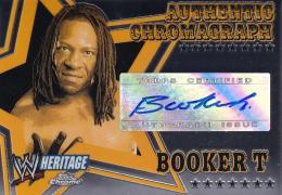 2006 Topps Heritage Chrome  Booker T Autographs