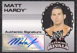 2008 Topps WWE Ultimate Rivals  Matt Hardy Autographs