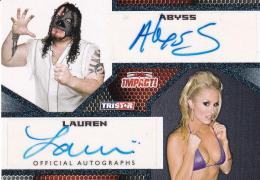 2009 TRISTAR TNA Impact  Abyss/Lauren Autographs Blueパラレル版 02/25