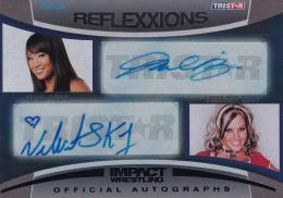 2012 TRISTAR TNA Impact  Gail Kim/Velvet Sky Reflexxions Dual Autographs Silver 26/99