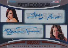 2012 TRISTAR TNA Impact  Tara/Brooke Tessmacher Reflexxions Dual Autographs Redパラレル版 17/25