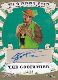 2016 Leaf Signature Series Wrestling The Godfather Autographs Greenパラレル版 14/15