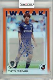Topps Jリーグ フラッグシップ 2025 岩崎悠人 直筆サインカード Orange Foil【06/25】 アビスパ福岡