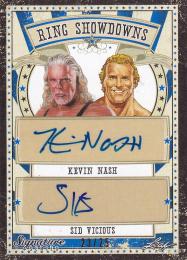 2016 Leaf Signature Series  Kevin Nash/Sid Vicious Ring Showdowns Blueパラレル版 23/25