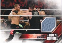 2016 Topps WWE Then Now Forever  Sami Zayn Royal Rumble 2016 Mat Relics 183/399