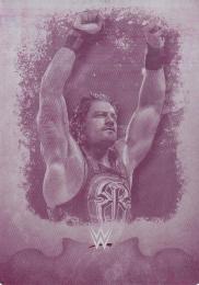 2016 Topps WWE Undisputed  Roman Reigns Printing Plates Magenta(1of1) 1/1