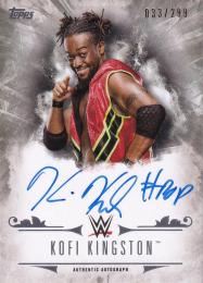 2016 Topps WWE Undisputed  Kofi Kingston Autographs 033/299