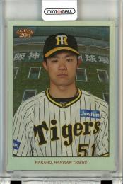 2023 TOPPS NPB 206 ベースボールカード 阪神 中野拓夢 City Background Rainbow Foil Parallel 37/99