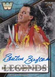 2017 Topps Legends of WWE  Brutus The Barber Beefcake Autographs Silverパラレル版 02/50