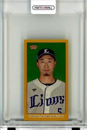 2023 TOPPS NPB 206 ベースボールカード 西武 外崎修汰 Mini Base Gold Foil Parallel 45/50