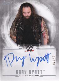 2017 Topps WWE Undisputed  Bray Wyatt Autographs Silverパラレル版 04/50