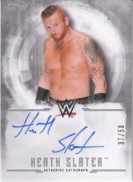 2017 Topps WWE Undisputed  Heath Slater Autographs Silverパラレル版 37/50