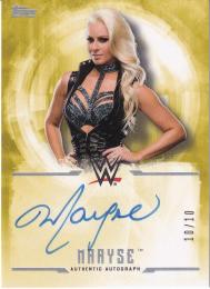 2017 Topps WWE Undisputed  Maryse Autographs Gold(パラレル版)(Lastナンバー!) 10/10