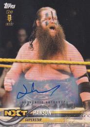 2018 Topps WWE Then Now Forever  Hanson Autographs 39/99