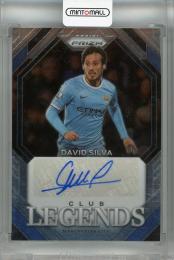 2023-24 Panini Prizm Premier League David Silva Club Legends Signatures #4 Auto Manchester City