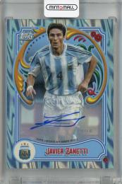 2023 Topps Argentina Fileteado Javier Zanetti Base Legends Autographs Sky Blue & White #49【87/99】