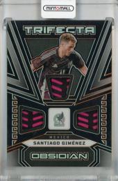 2023-24 Panini Obsidian Santiago Gimenez Trifecta Material Electric Etch Orange #23【88/99】 Mexico