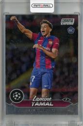 2023-24 Topps Stadium Club Chrome UEFA Champions League Lamine Yamal Base #27 RC FC Barcelona