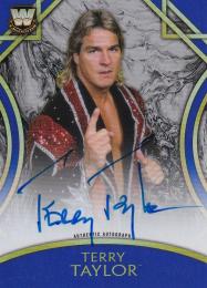 2018 Topps Legends of WWE   Terry Taylor Autographs Blueパラレル版 15/25