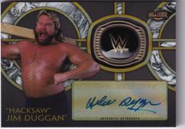 2018 Topps Legends of WWE   "Hacksaw"Jim Duggan Autographed Commemorative Hall of Fame Rings Blackパラレル版 5/5