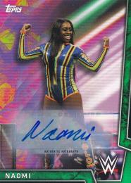2018 Topps WWE Women's Division  Naomi Autographs Greenパラレル版 014/150