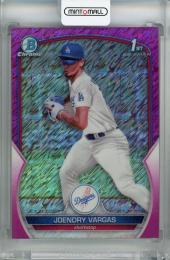 2023 Topps Bowman Chrome Joendry Vargas Chrome Prospects Fuchsia Shimmer #BCP-218 ※初期傷あり【069/199】 Los Angeles Dodgers