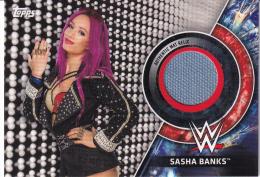 2018 Topps WWE Women's Division  Sasha Banks Mat Relics 005/199