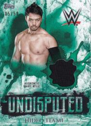 2018 Topps WWE Undisputed  Hideo Itami Relics Greenパラレル版 05/50