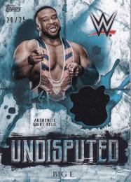 2018 Topps WWE Undisputed  Big E Relics Blueパラレル版 20/25