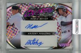 2023 Leaf Vivid Noble Meyer/Antony Peguero Colorful Combos Duos White Crystal #CCD-16 Auto ※裏面傷あり【3/6】