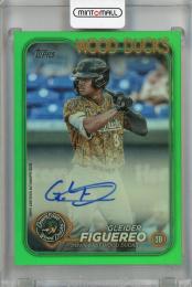 2024 Topps Pro Debut Gleider Figuereo Base Autographs Green #PD-34 【06/99】 Down East Wood Ducks