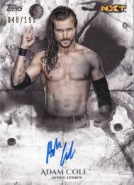2018 Topps WWE Undisputed  Adam Cole Autographs 048/199
