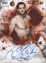 2018 Topps WWE Undisputed  Kyle O'Reilly Autographs Orangeパラレル版 11/99