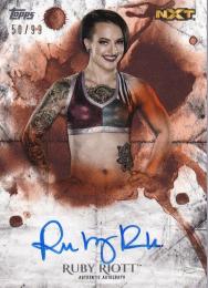 2018 Topps WWE Undisputed  Ruby Riott Autographs Orangeパラレル版 50/99