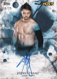 2018 Topps WWE Undisputed  Hideo Itami Autographs Blueパラレル版 19/25