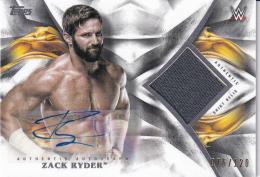 2019 Topps WWE Undisputed  Zack Ryder Autographed Relics 076/120