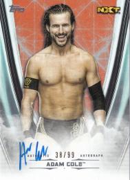 2020 Topps WWE Undisputed  Adam Cole Autographs Orangeパラレル版 38/99