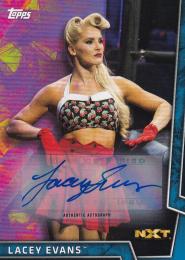 2018 Topps WWE Women's Division  Lacey Evans Autographs Blue(パラレル版)(1stナンバー!) 01/25