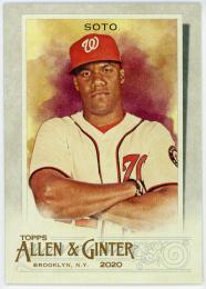 2020 Topps Allen and Ginter #28 Juan Soto