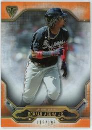 2020 Topps Triple Threads Amber #7 Ronald Acuna Jr. 116/199