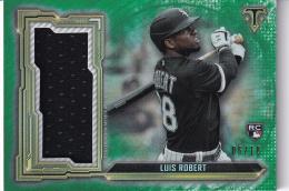 2020 Topps Triple Threads Baseball Chicago White Sox Luis Robert  Triple Threads Single Jumbo Relics, Emerald Parallel 06/18