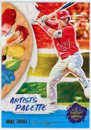 2020 Diamond Kings Artist's Palette #AP6 Mike Trout