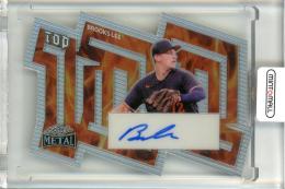 2024 Leaf Metal Brooks Lee Top 100 Prismatic Fire【1/1】 Minnesota Twins
