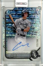 2022 Bowman  Colson Montgomery Chrome Prospect Autographs Speckle Refractors【122/299】 Chicago White Sox